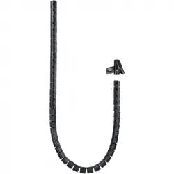 Nanocable Organizador de Cables Flexible 25mm 3m Negro