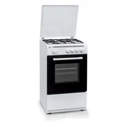 New Pol NWC55BW Cocina de Gas 4 Fuegos Blanco