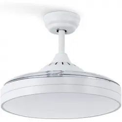 Create Wind Clear Ventilador de Techo LED con Aspas Retráctiles 40W Blanco