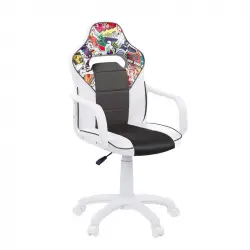 Adec DRW Sticker Silla Gaming Blanco/Negro
