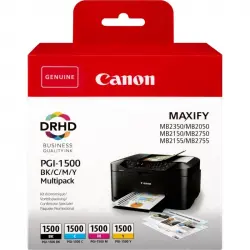 Canon PGI-1500 Multipack Cartuchos de Tinta Originales Negro/Cian/Magenta/Amarillo
