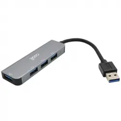 Cool Hub USB Universal 4 Puertos USB 3.0 Aluminio Gris