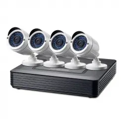 Level One DSK-4001 Kit de Vigilancia 1080P CCTV de 4 Canales