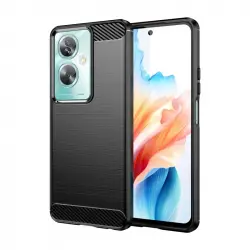 Max Power Digital Funda Fibra De Carbono Para Oppo A79 5g Antigolpes Silicona Negra