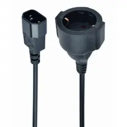 Gembird PC-SFC14M-01 Cable Adaptador de Alimentación C14 a Schuko Macho/Hembra 0.15m