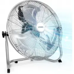 Duronic FN16 Ventilador de Suelo 40cm 75W 4 Velocidades Aspas Metálicas Gimnasio Oficina