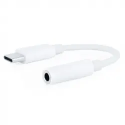 Nanocable Cable Adaptador Audio USB-C Macho a Jack 3.5mm Hembra 11cm Blanco