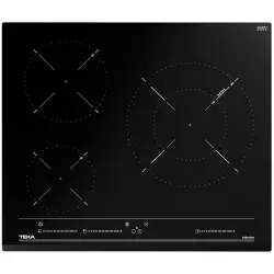 Teka IZC 63015 MSS Placa de Inducción 3 Zonas Cristal Negro