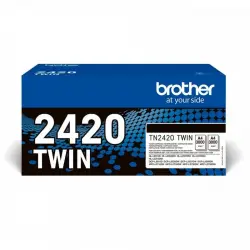 Tóner Original Brother TN2420TWIN XL Negro Pack 2 Unidades