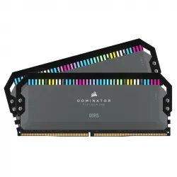Corsair Dominator Platinum RGB DDR5 6000MHz 32GB 2x16GB CL36 Memoria Dual AMD EXPO e Intel XMP Gris