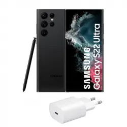 Samsung Galaxy S22 Ultra 5G 256GB Negro Libre + Cargador 25W