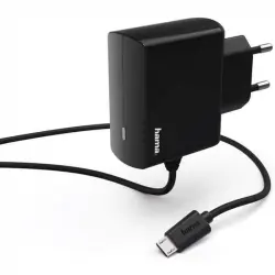 Hama Cargador Micro USB 5V 2.4A Negro