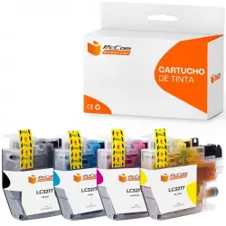Pccom Essential Brother Lc3217 Cartucho Tinta Compatible Negro/cian/magenta/amarillo Pack 4