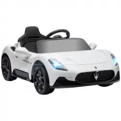 Aiyaplay Coche Eléctrico Para Niños De +3 Años Con Licencia Maserati MC20 Blanco