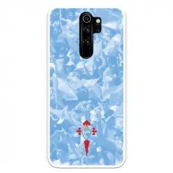 Funda Licencia Oficial RC Celta Escudo Fondo Hinchada para Xiaomi Redmi Note 8 Pro