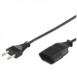 Goobay Cable de Alimentación para Extensión CEE 7/16 5m Negro