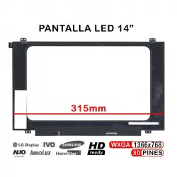Pantalla Led De 14" Para Portátil Nt140whm-n44 Nt140whm-n44 V8.0 315mm