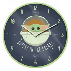 Pyramid Reloj de Pared Star Wars The Mandalorian Lo Más Bonito de la Galaxia