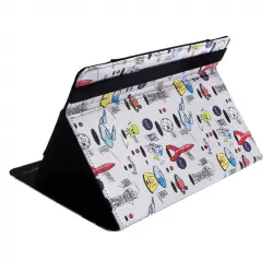 SilverHT Funda Universal Estampada Space Silver Metal para Tablet 9"-10.1"