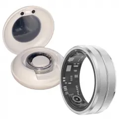 Klack Anillo Inteligente Fitness con Monitor de Frecuencia Cardíaca Sueño IP67 Talla 9 Plata