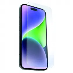 Muvit Protector Vidrio Templado Plano Recycletek para iPhone 15 Plus