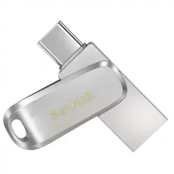 SanDisk Ultra Dual Drive Luxe 128GB USB-C/USB 3.2 Plata