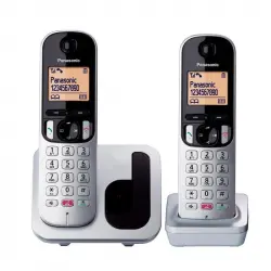 Panasonic KX-TGC252SPS Duo Teléfono Inalámbrico Plata