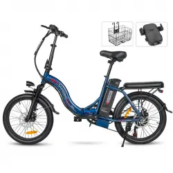 Samebike CY20 FT Bicicleta Eléctrica 350w Batería 36v13ah 20" Azul Oscuro