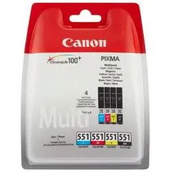 Canon CLI-551 Multipack Original Negro/Cian/Magenta/Amarillo