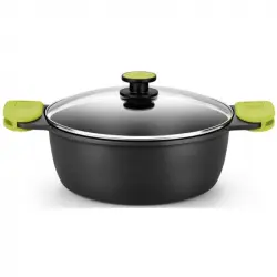 BRA Foodie Cacerola Alta de Aluminio Fundido Inducción 24cm