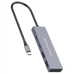 Conceptronic HUBBIES13G Hub USB-C 3.2 10Gbps 2x Puertos USB-C + 2x Puertos USB-A