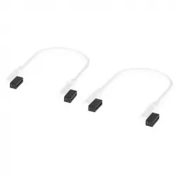 Corsair iCUE LINK Cable 2x 135mm con Conectores Slim 90° Blanco