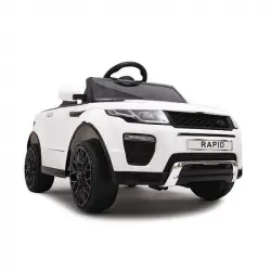 Ataa Cars Coche Eléctrico Range Rapid 12V Blanco