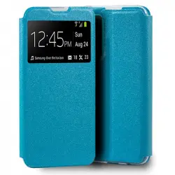 Cool Funda Flip Cover Liso Celeste para Huawei P Smart 2021