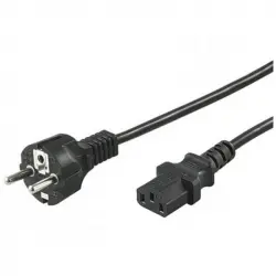 Goobay Cable de Alimentación para CPU Recto C13 1.5m Negro