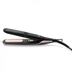 Bellissima B-Mini Plancha de Pelo para Bolso y Viaje con Placas de Revestimiento Cerámico Negra