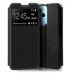 Cool Funda Flip Cover Liso Negra para Xiaomi Redmi Note 12 Pro 5G