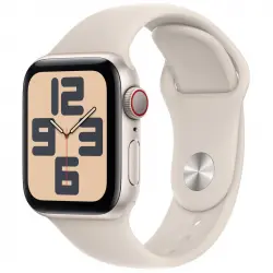 Apple Watch SE GPS + Cellular 40mm Aluminio Blanco Estrella con Correa Deportiva Blanco Estrella S/M