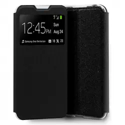 Cool Funda Flip Cover Liso Negro para Oppo Find X2 Lite