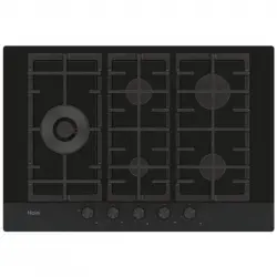 Haier HAVG7WL4HB Placa de Gas 5 Zonas 75cm Negro