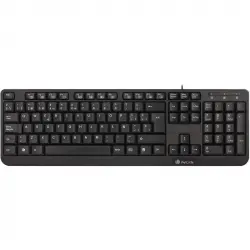 NGS Funky V3 Teclado USB Multimedia Plug & Play 1.4m Qwerty Español Negro