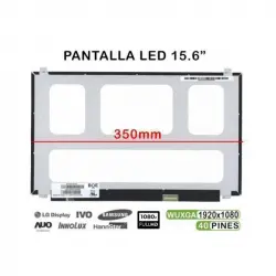Pantalla LED 15.6" Para Portátil NV156FHM-T00 350MM 1920X1080 40 PINES
