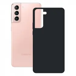 Ksix Silk Funda de Silicona Negra para Samsung Galaxy S21 5G