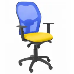 Piqueras y Crespo Jorquera Bali Silla Oficina Malla Azul/Amarilla