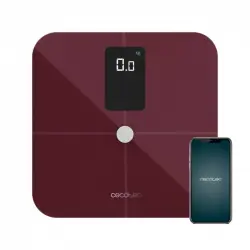 Cecotec Surface Precision 10400 Smart Healthy Vision Garnet Báscula de Baño Inteligente