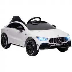Aiyaplay Coche Eléctrico Para Niños De +3 Años Mercedes-AMG CLA 45 Blanco
