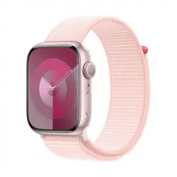 Apple Watch Series 9 GPS + Cellular 41mm Caja de Aluminio Rosa con Correa Deportiva Rosa Claro Sport Loop