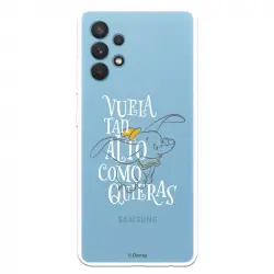 Funda Oficial de Disney Vuela tan Alto como Quieras Dumbo para Samsung Galaxy A32 4G
