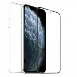 Muvit Pack Funda Cristal Soft Transparente + Protector de Pantalla para Apple iPhone SE/8/7