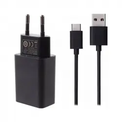 Xiaomi MDY-08-DF Cargador Original 5V/2.5A 9V/2A 12V/1.5A + Cable USB Tipo-C 1m Negro